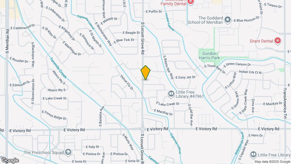 1636 E Fireside Dr Map and Location Details