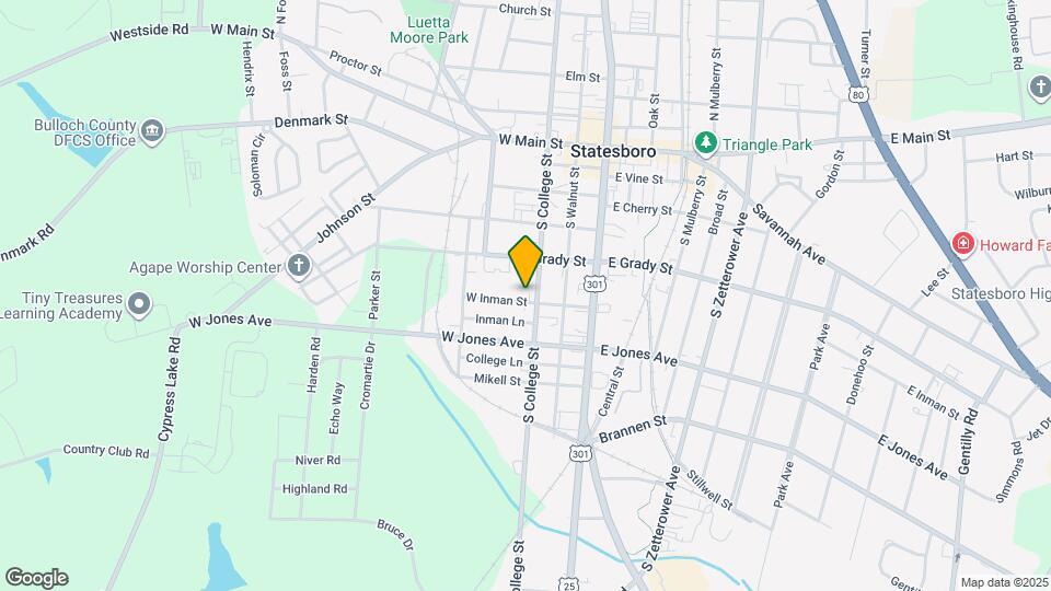 105 W Inman St Map and Location Details