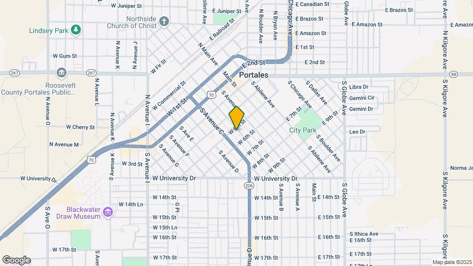 504 S Avenue B Map and Location Details