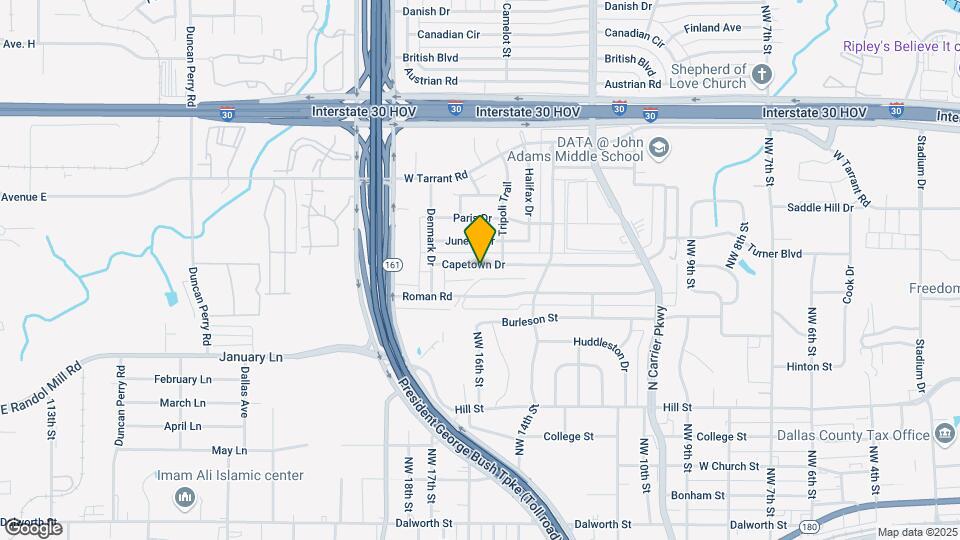 1513 Capetown Dr Map and Location Details