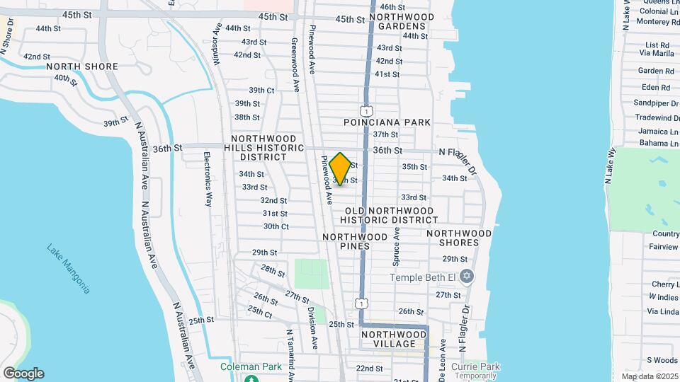 633 33rd St Map and Location Details