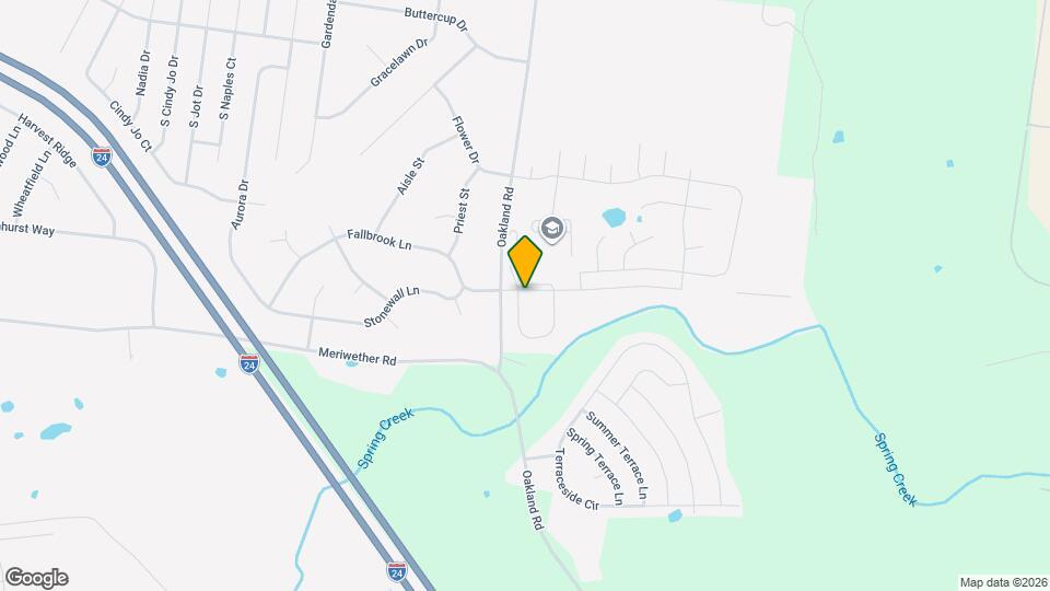 3460 Oak Creek Dr Map and Location Details