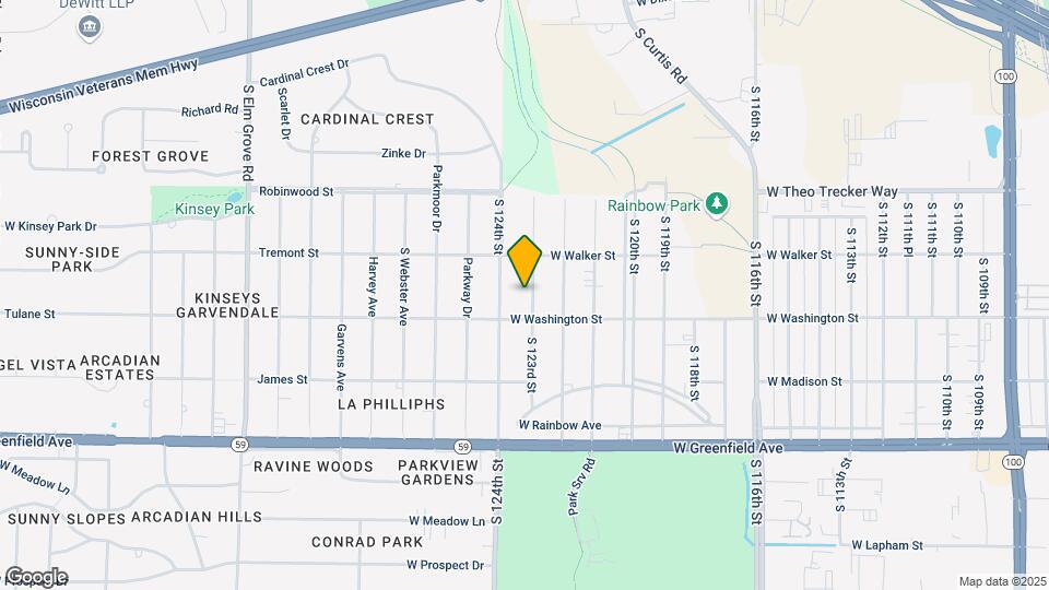 1009 S 123rd St Mapa y Detalles de la Ubicación