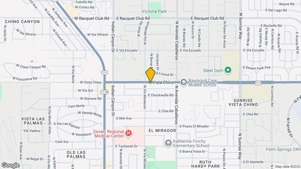 685 E Vista Chino Map and Location Details