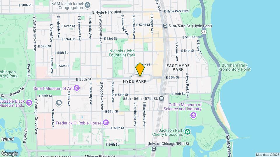 1451 E 55th St Map and Location Details