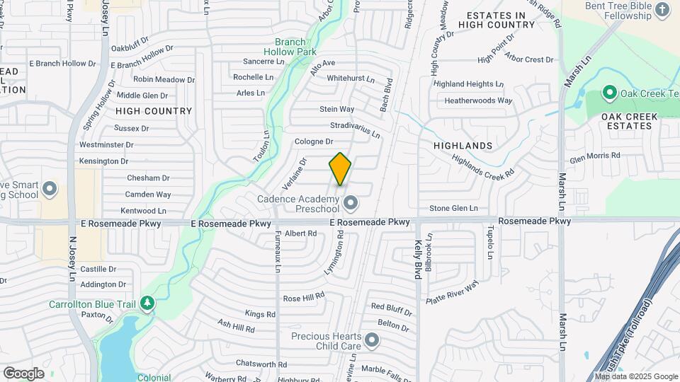 3703 Clover Hill Ln Mapa y Detalles de la Ubicación