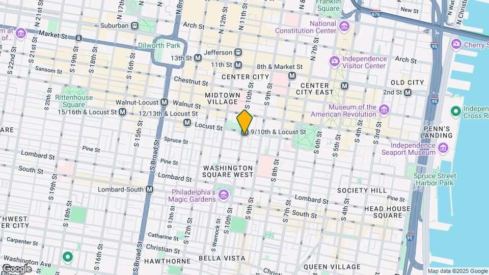 245 S 10th St Map and Location Details