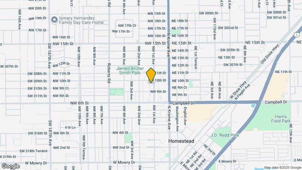 940 NW 1st Ave Map and Location Details