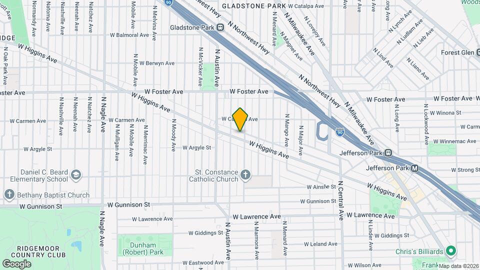 5910 W Higgins Ave Map and Location Details