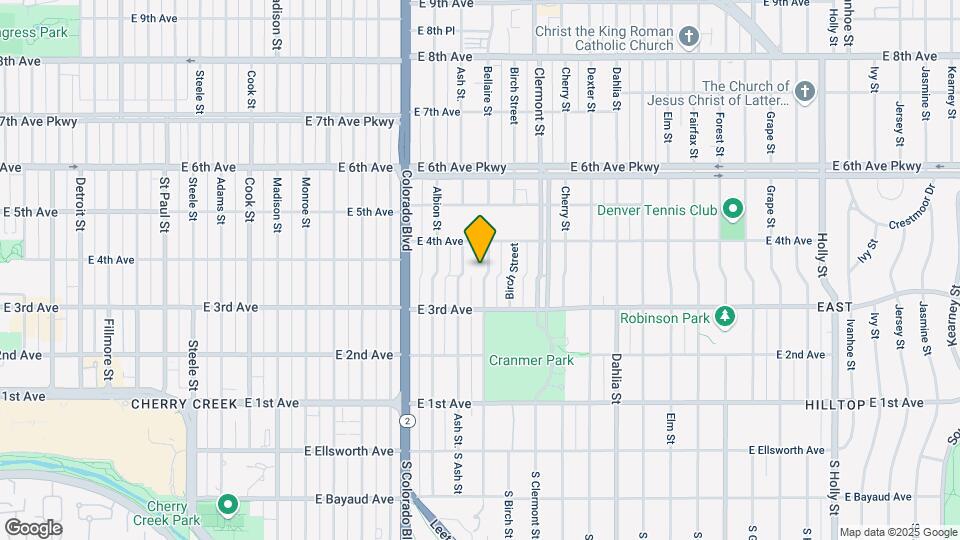 353 Bellaire St Map and Location Details