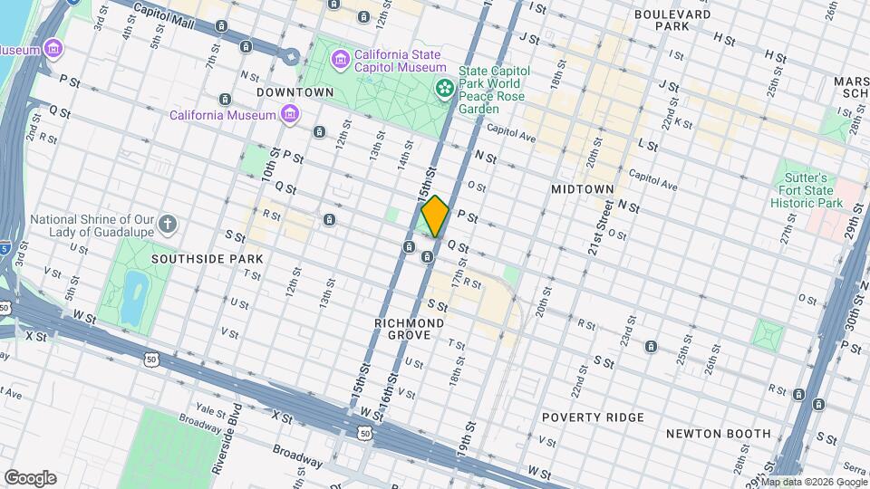 1706 16th St Map and Location Details