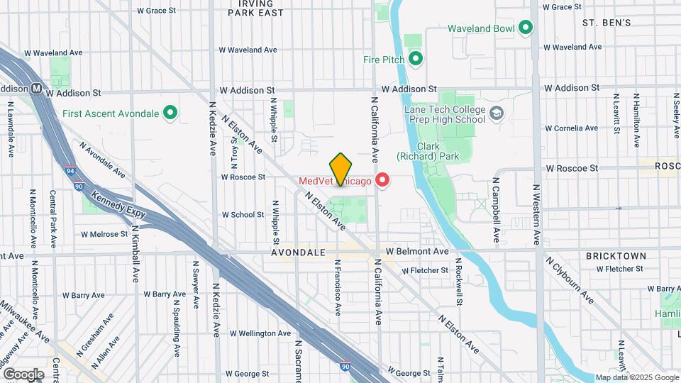 2858 W Henderson St, Unit 2 Map and Location Details