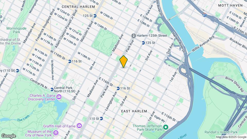 125 E 119th St Map and Location Details