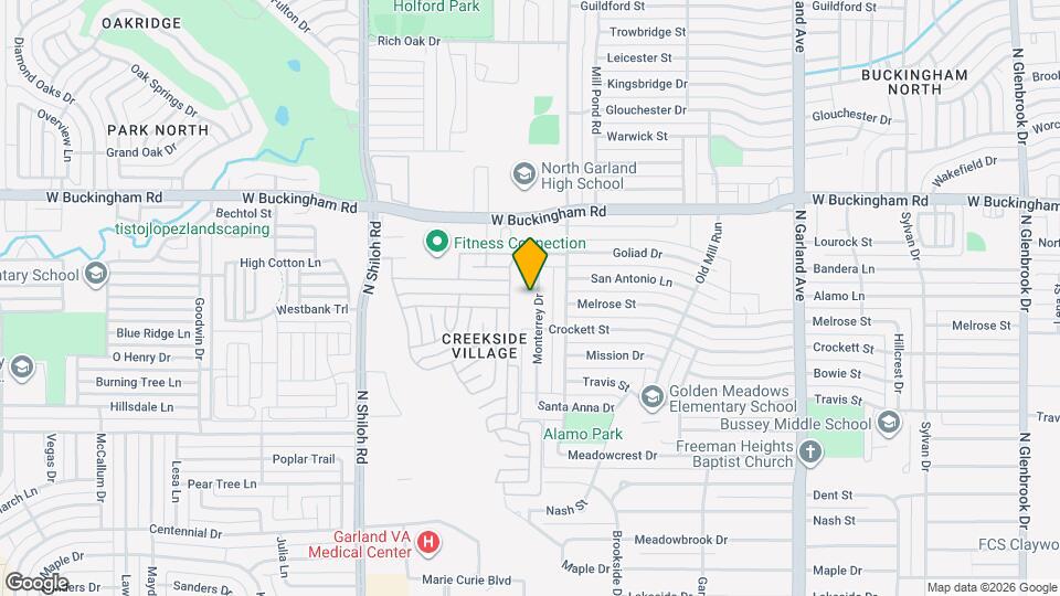 1605 Monterrey Dr Map and Location Details