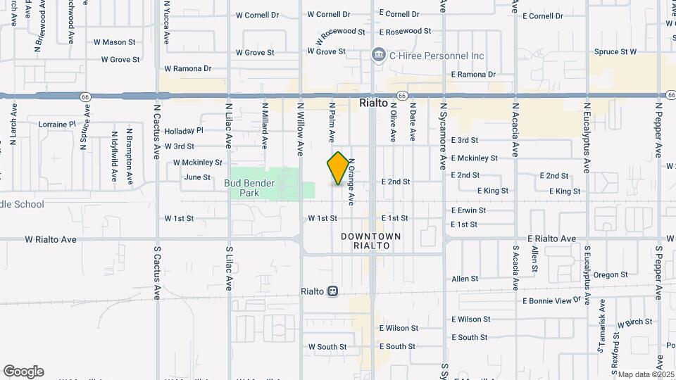 139 N Palm Ave Map and Location Details