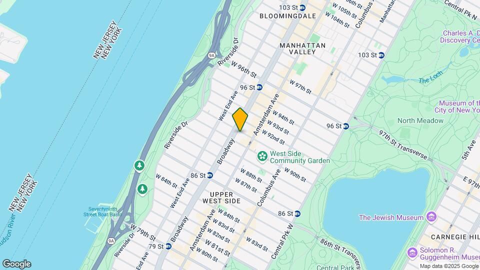 212 W 91st St Map and Location Details