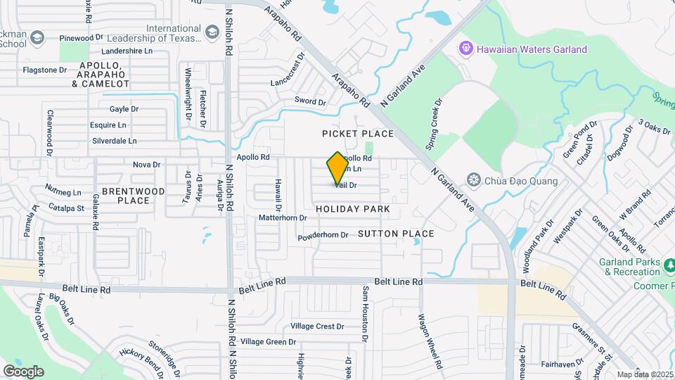 2018 Vail Dr Map and Location Details