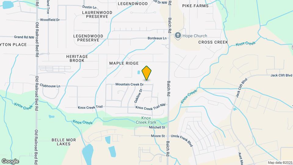 208 Mountain Creek Dr Map and Location Details