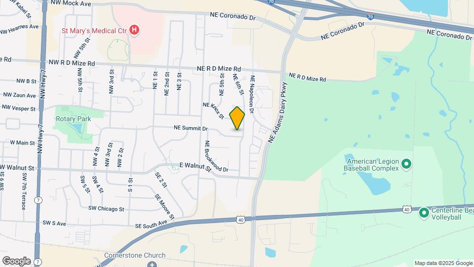 539 NE Summit Dr Map and Location Details
