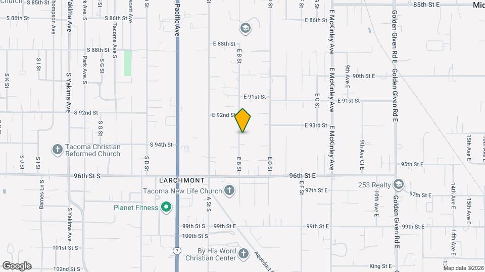 9315 E B St Map and Location Details