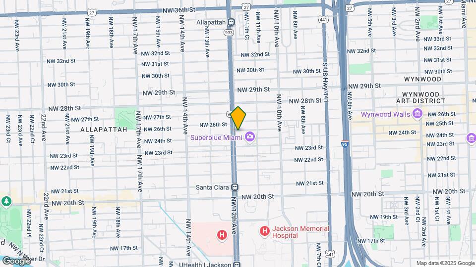 1184 NW 25th St-Unit -01 Mapa y Detalles de la Ubicación