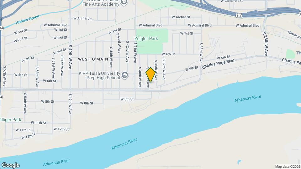 535 S 39th W Ave Map and Location Details