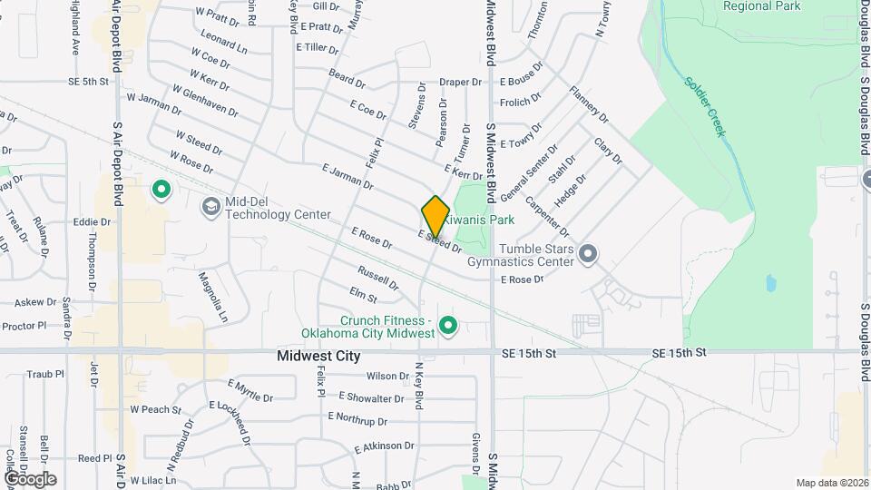 410 E Steed Dr Map and Location Details