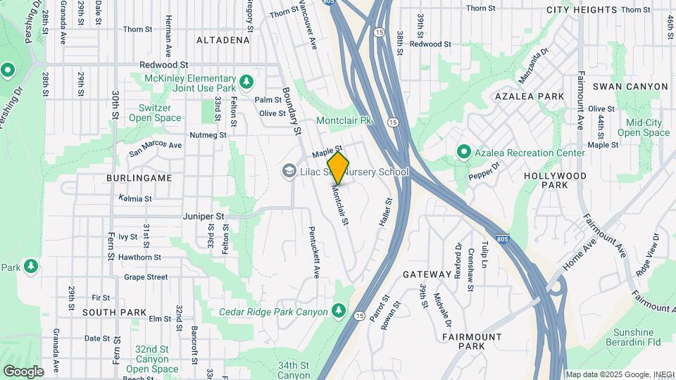 2375 Montclair St Map and Location Details
