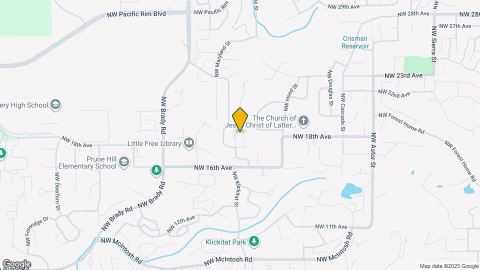 1740 NW Klickitat St Map and Location Details