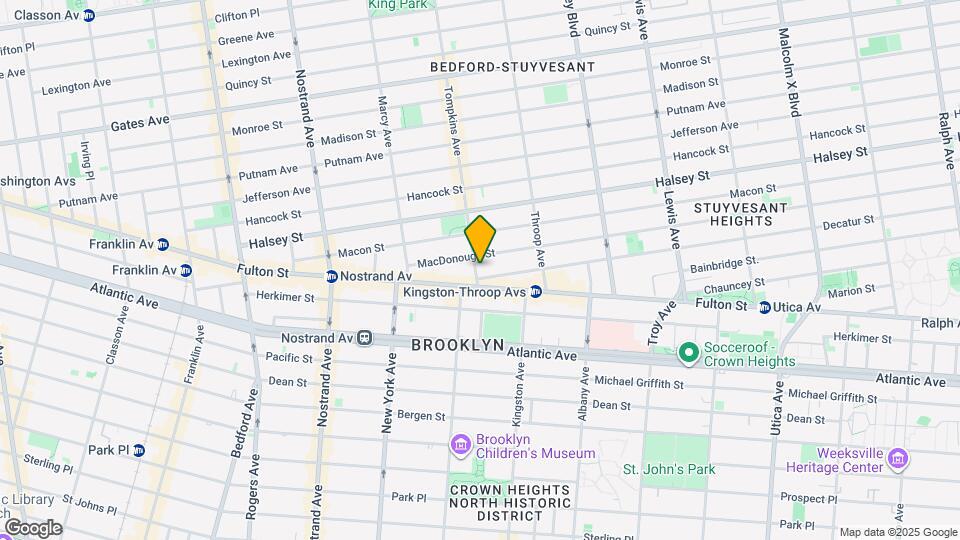 485 Tompkins Ave Mapa y Detalles de la Ubicación