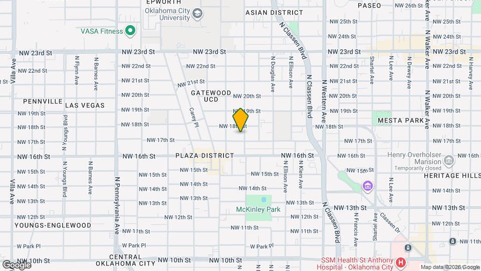 1607 NW 17th St Map and Location Details