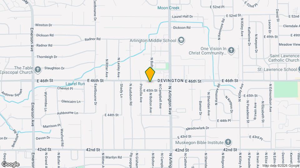 5865 E 46th St Map and Location Details