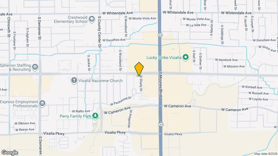 3627-3633 S Shady St Map and Location Details