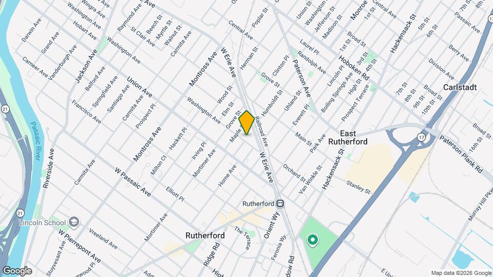 38 Washington Ave Map and Location Details