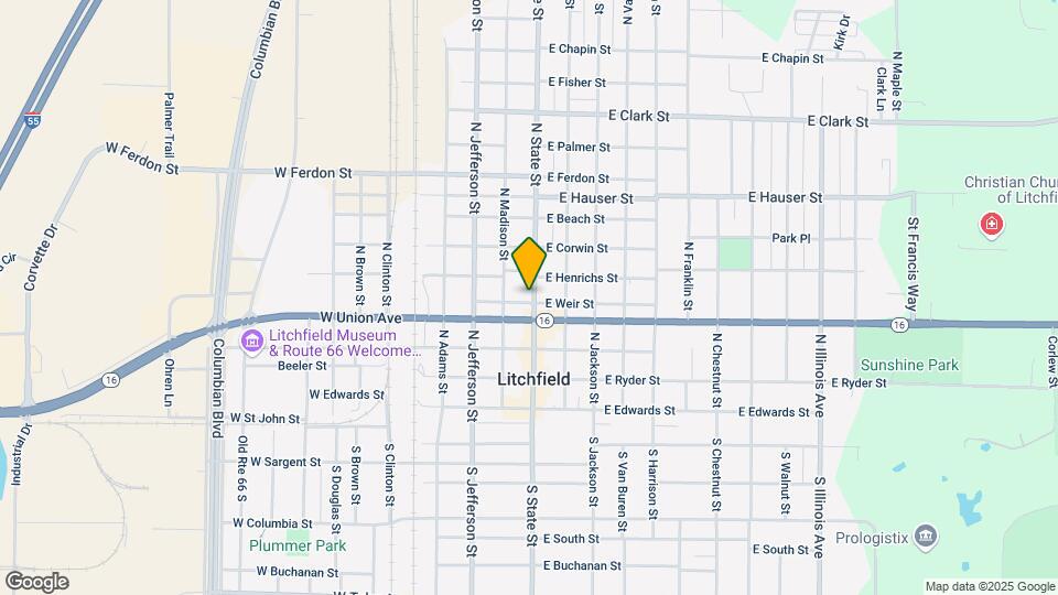 615 N State St Map and Location Details