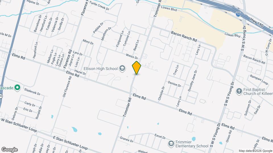 3804 Trimmier Rd Map and Location Details