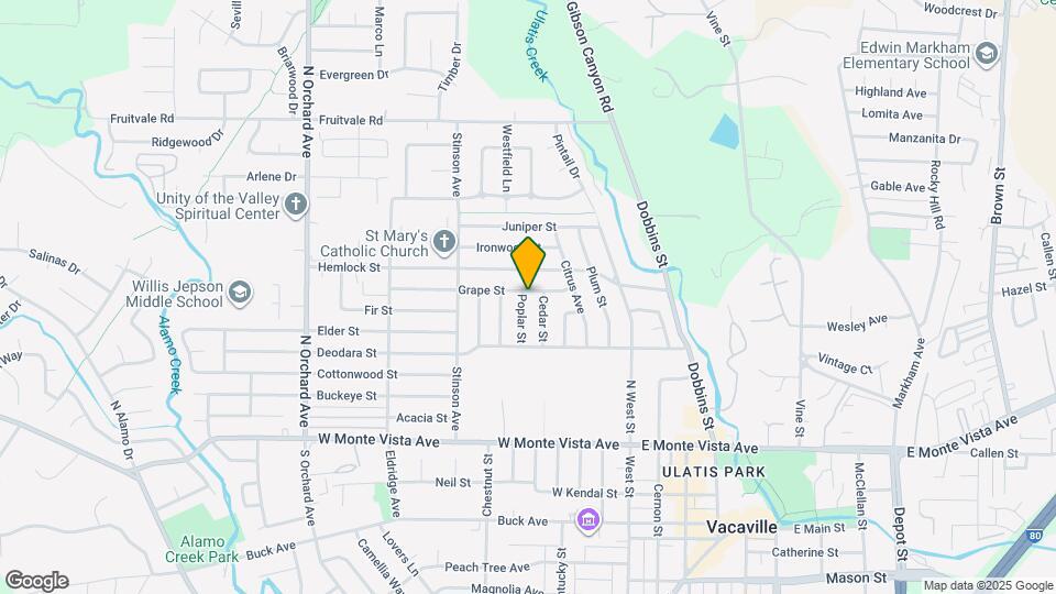 255 Poplar St Map and Location Details