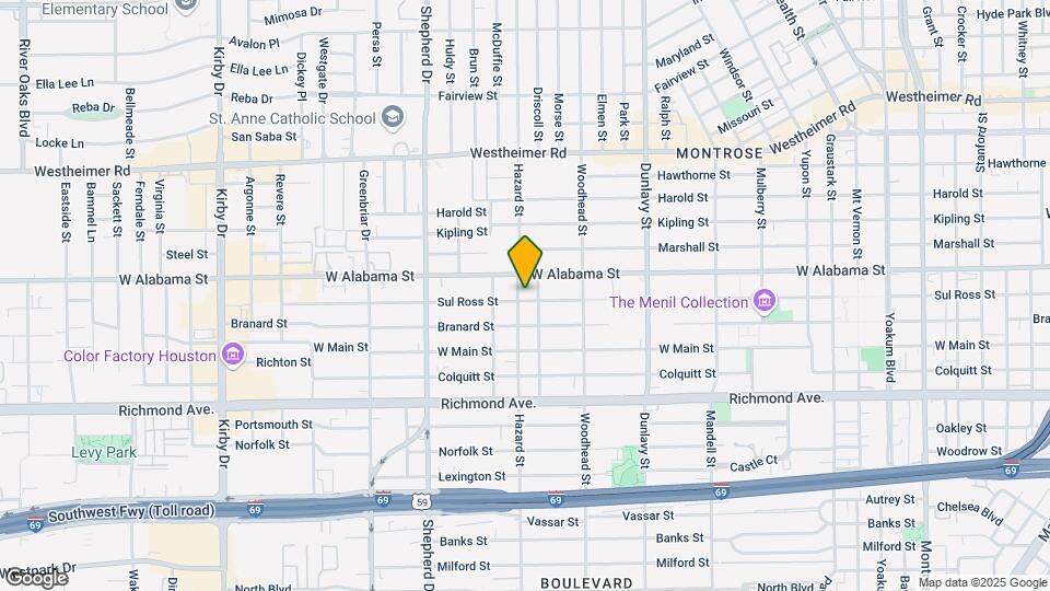 1848 Sul Ross St Mapa y Detalles de la Ubicación
