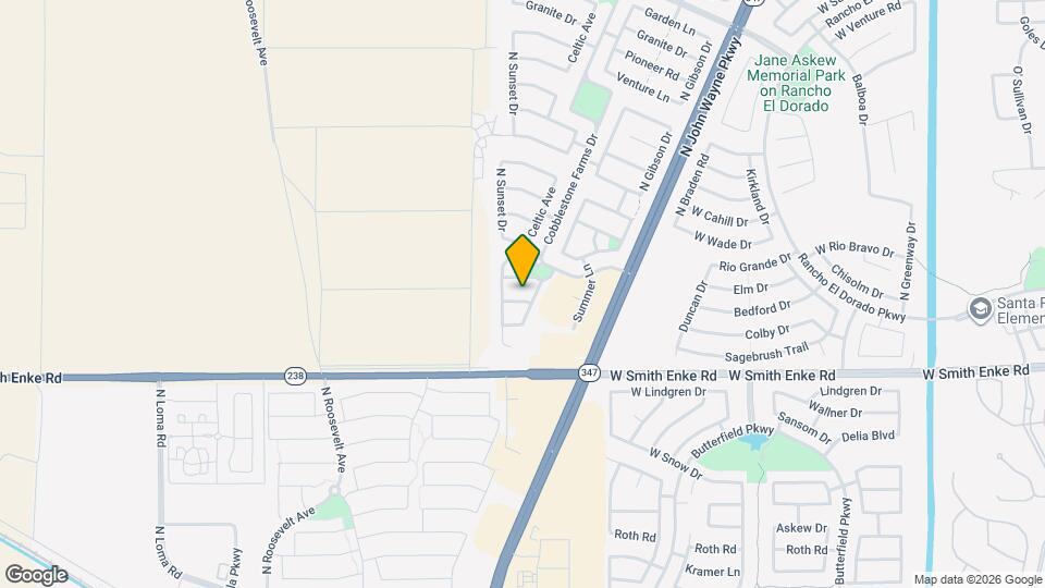 44572 W Santa Fe Ave Map and Location Details