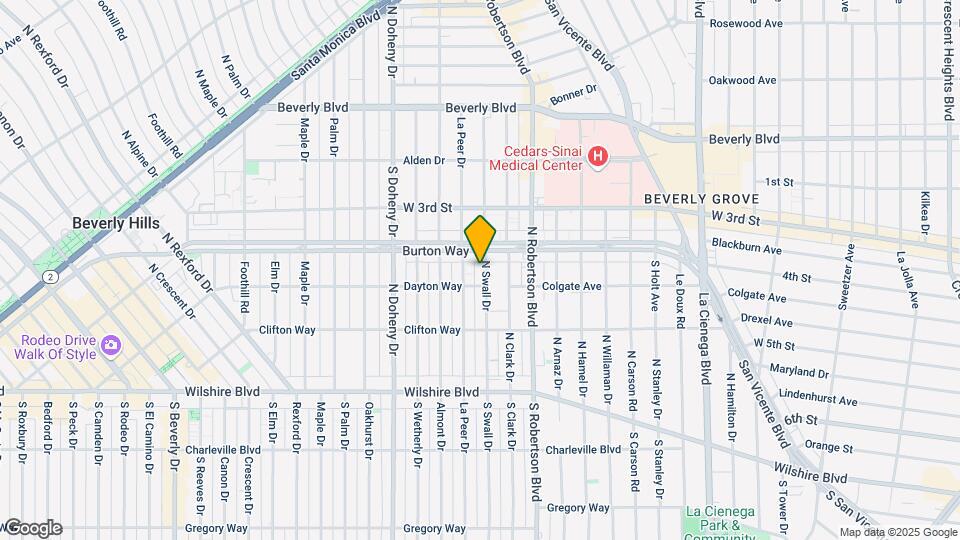 329 N Swall Dr Map and Location Details