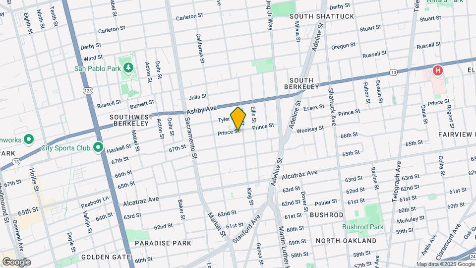 1646 Prince St Map and Location Details