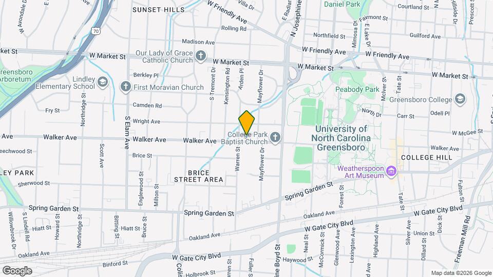 1708 Walker Ave, Unit 1708-B Map and Location Details