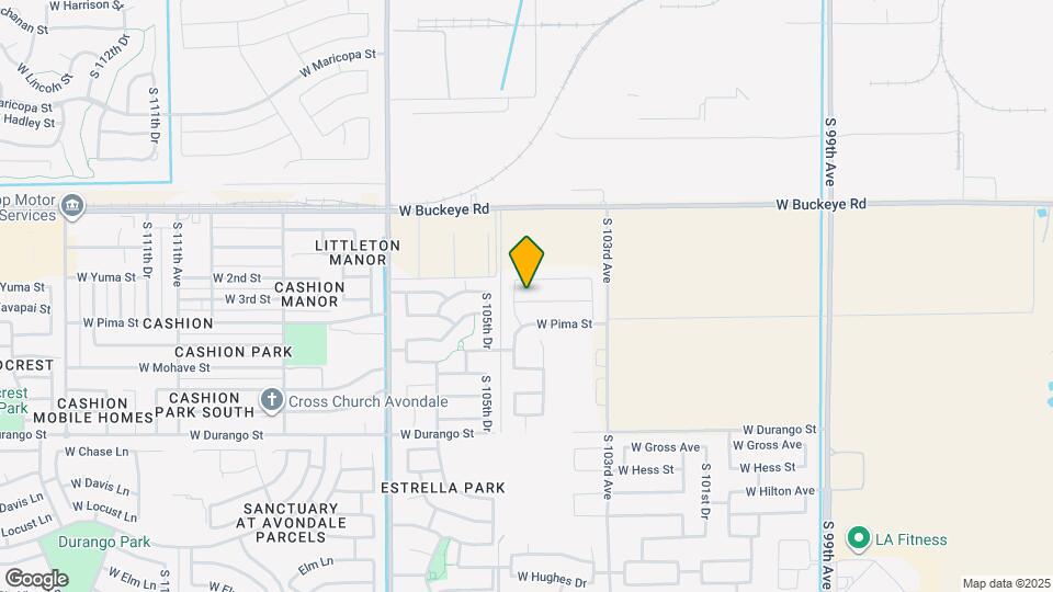 10432 W Papago St Map and Location Details