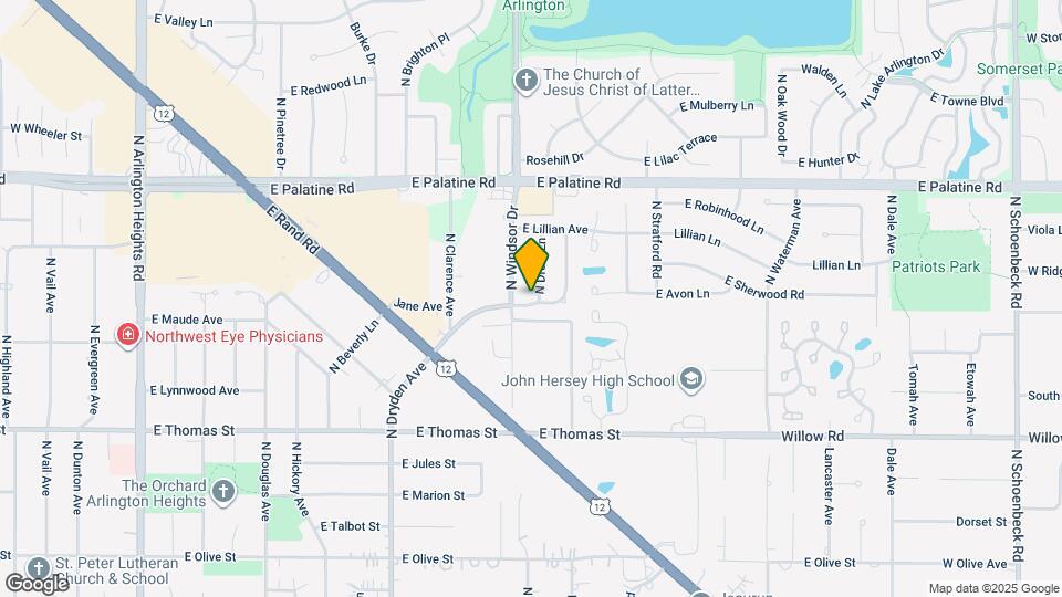 1702 N Drury Ln Map and Location Details
