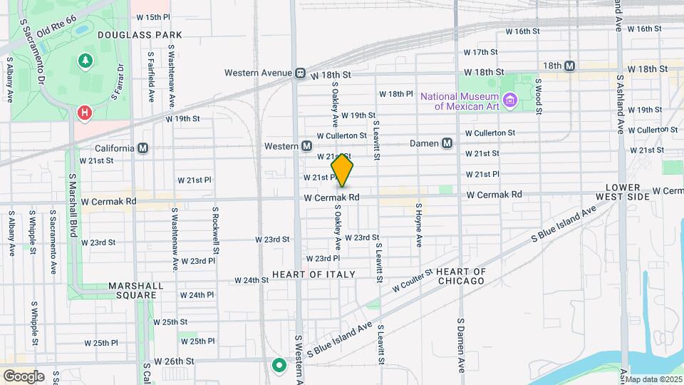 2256 W Cermak Rd Mapa y Detalles de la Ubicación