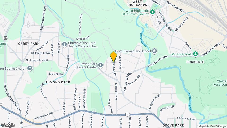 1070 Gun Club Rd NW Map and Location Details