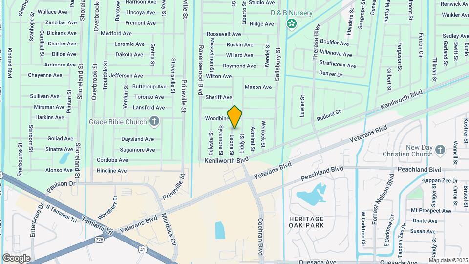 430 Leona St Map and Location Details