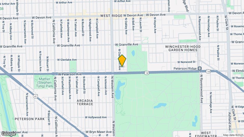6019 N Claremont Ave Map and Location Details