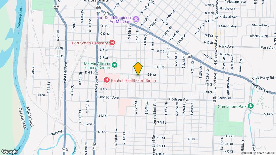 915 S 17th St-Unit -B Map and Location Details