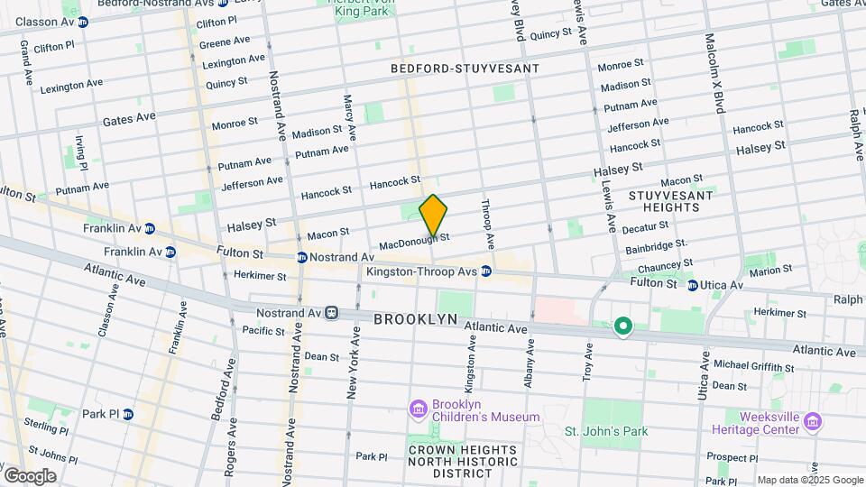 74 Macdonough St Map and Location Details